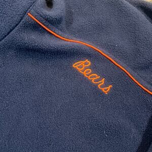NFL Reebok Women’s Size Large Chicago Bears Full Zip Fleece Jacket Blue Y2K